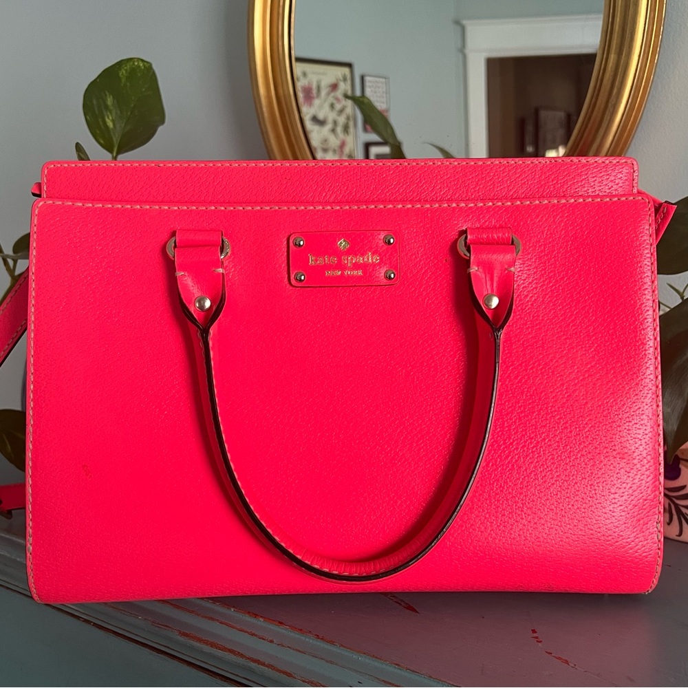 Kate Spade Satchel Cross Body Bag Hot Pink